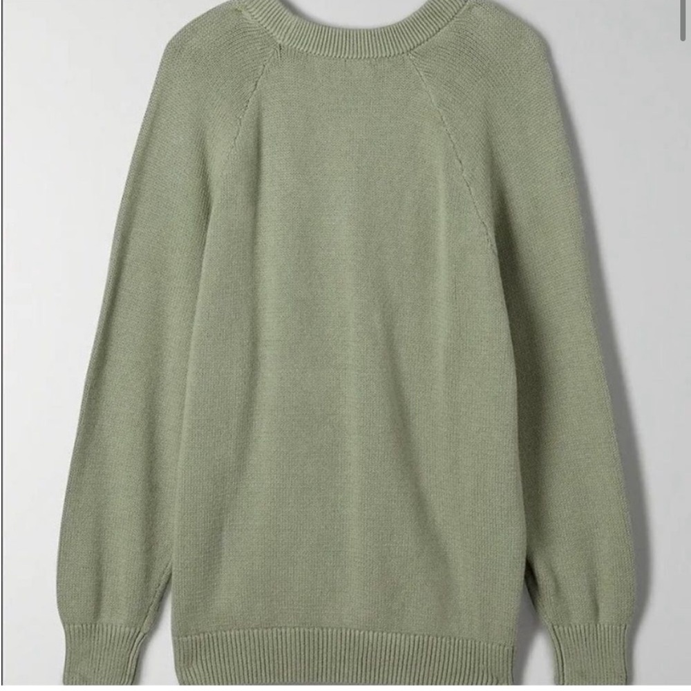 Aritzia TNA Barry Cardigan Green Size Extra Small/Small - Picture 2 of 11
